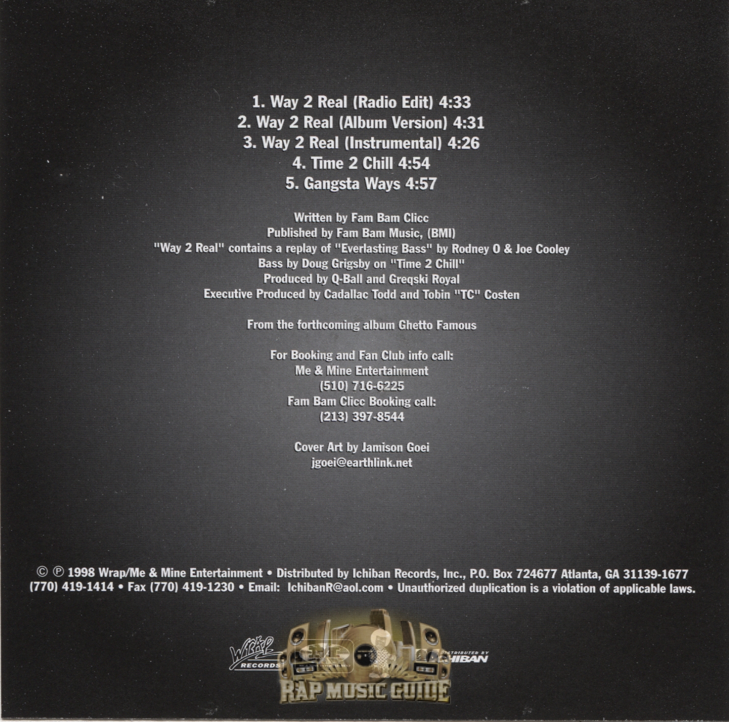 Fam Bam Clicc - Way 2 Real: CD | Rap Music Guide